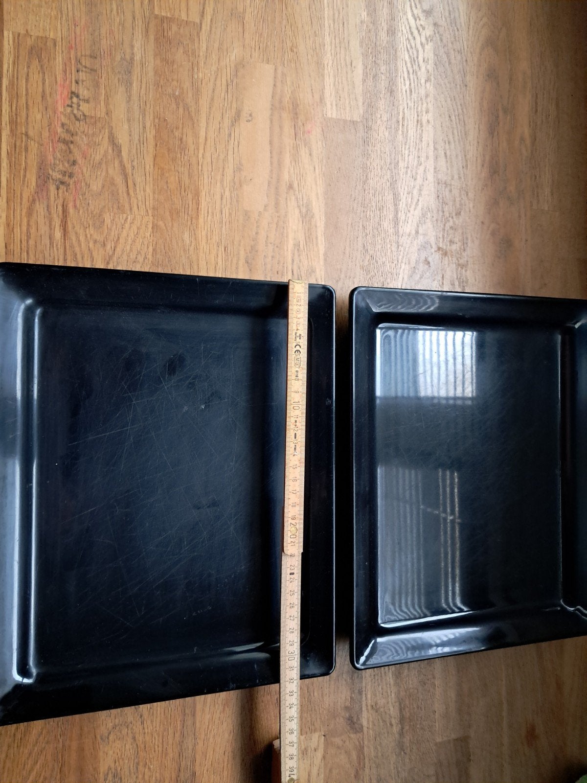 Zwarte melamine schalen., Ophalen, Kunststof, Gebruikt, Overige stijlen