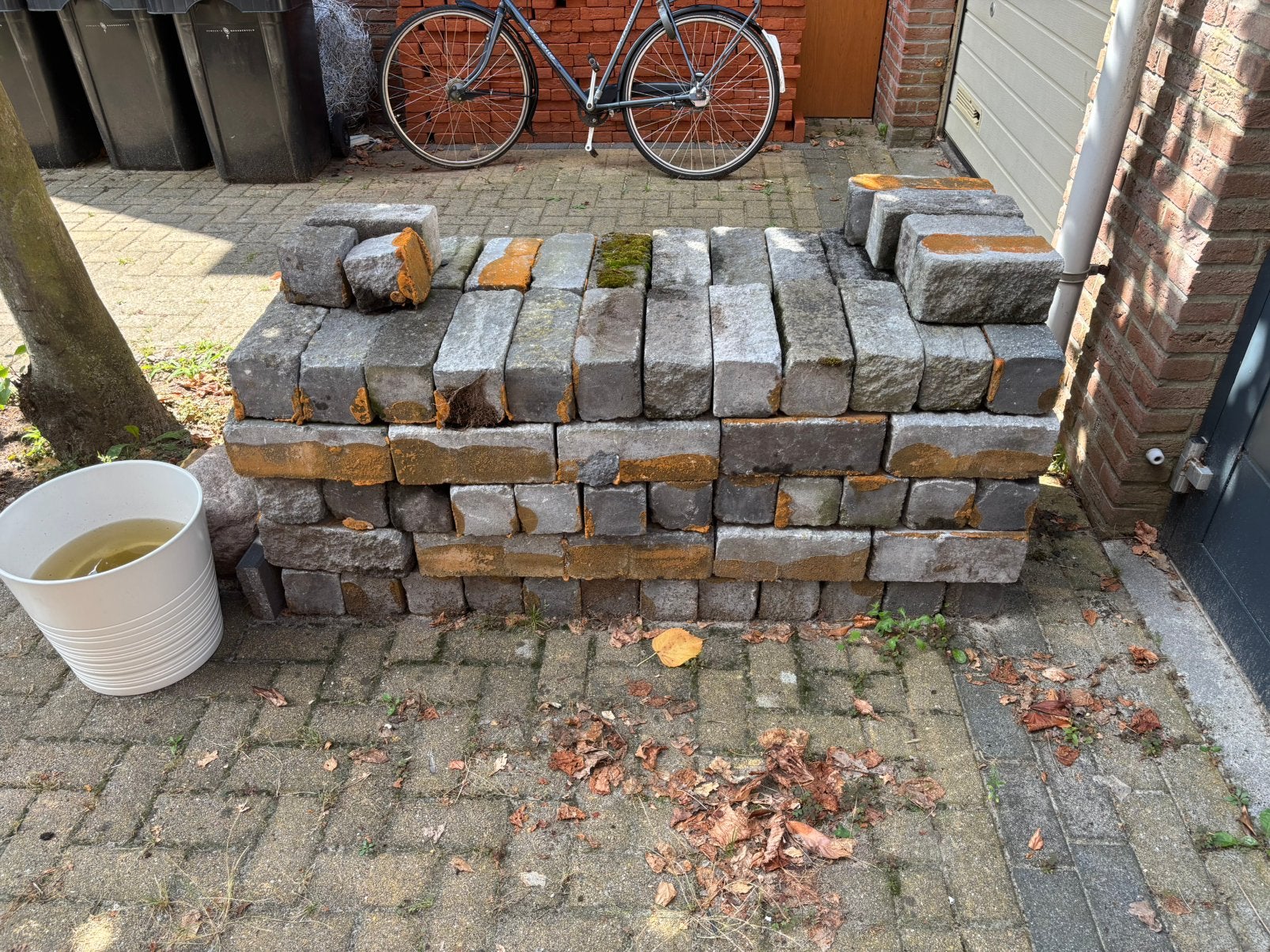 Gratis stenen voor plantenbak, Ophalen