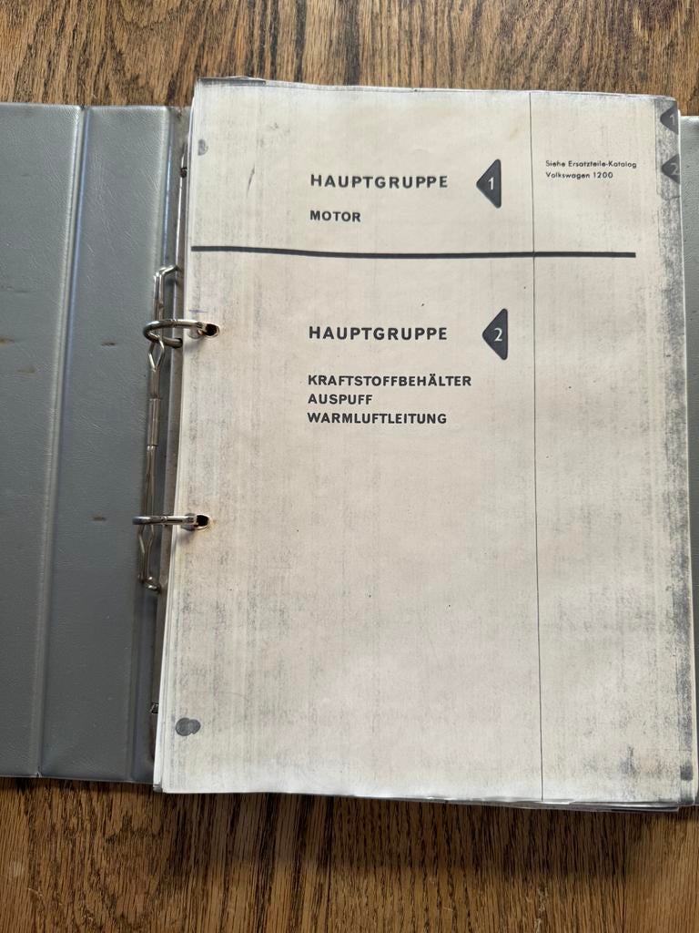 Volkswagen onderdelen boek 1200 + Karmann 1en3 1955-1972, Ophalen of Verzenden