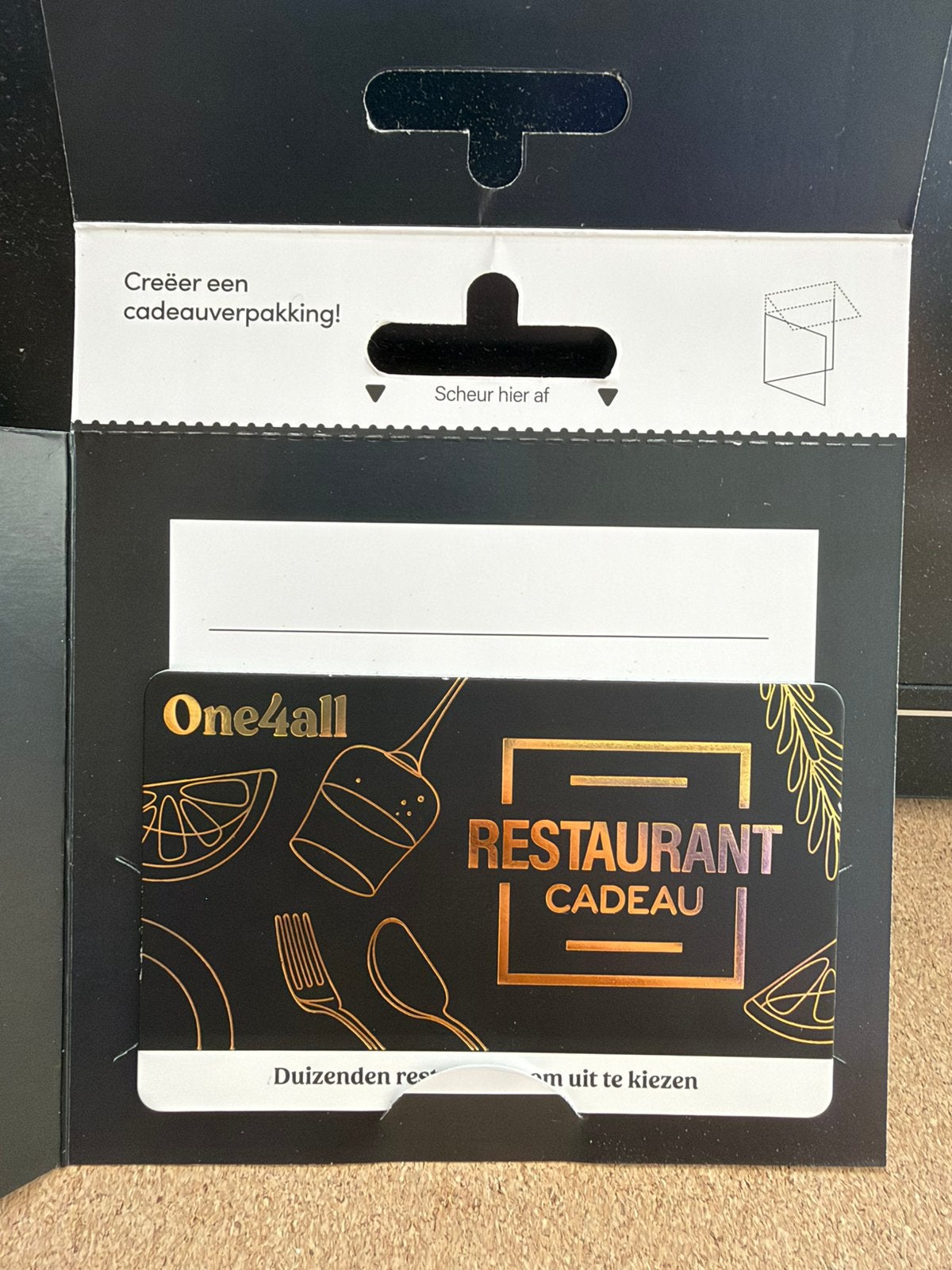 Restaurant Cadeaukaart One4all, Tickets en Kaartjes, Twee personen, Cadeaubon