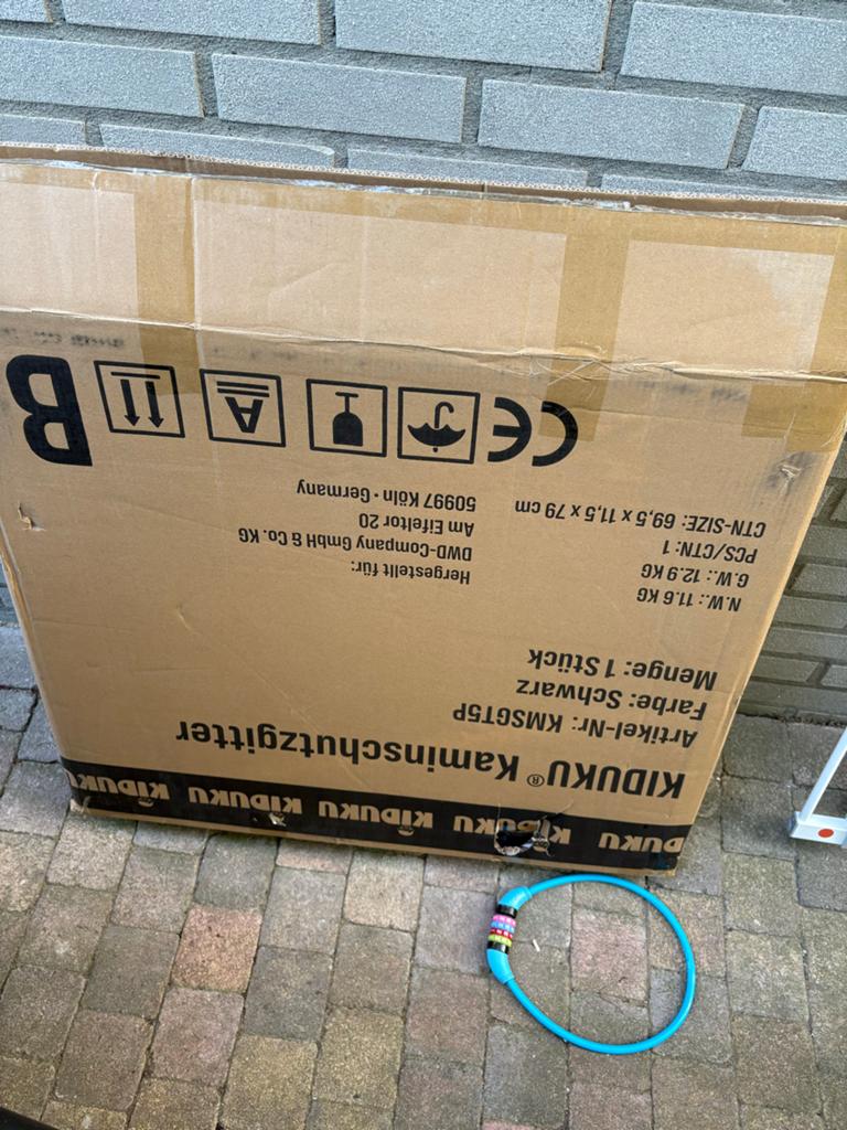 KIDUKU Veiligheidshek Metaal 300 cm Zwart, Kinderen en Baby's, Ophalen, Nieuw