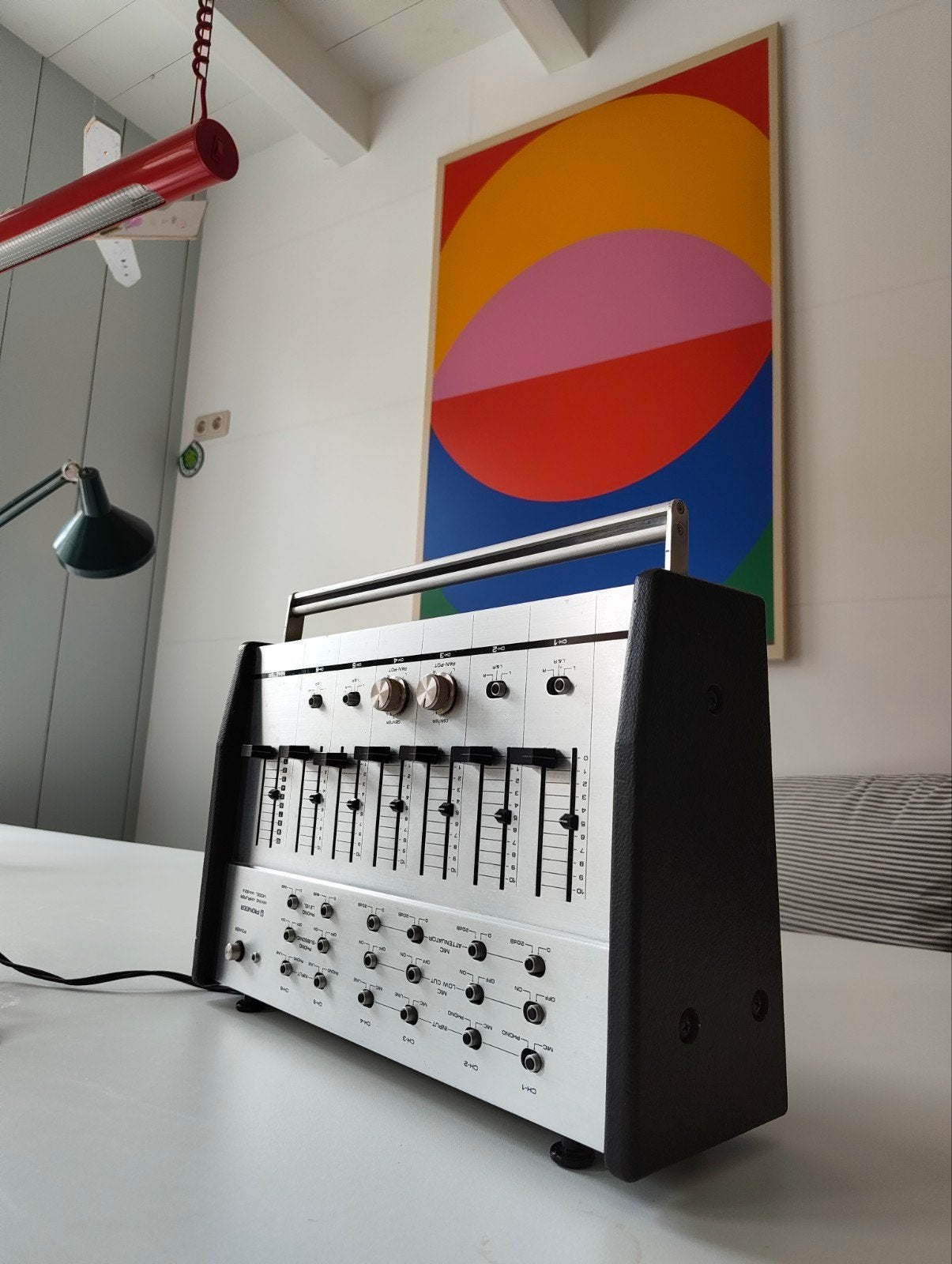 prachtige vintage Pioneer MA-62 a mengpaneel, Ophalen of Verzenden, Gebruikt, 5 tot 10 kanalen, Microfooningang