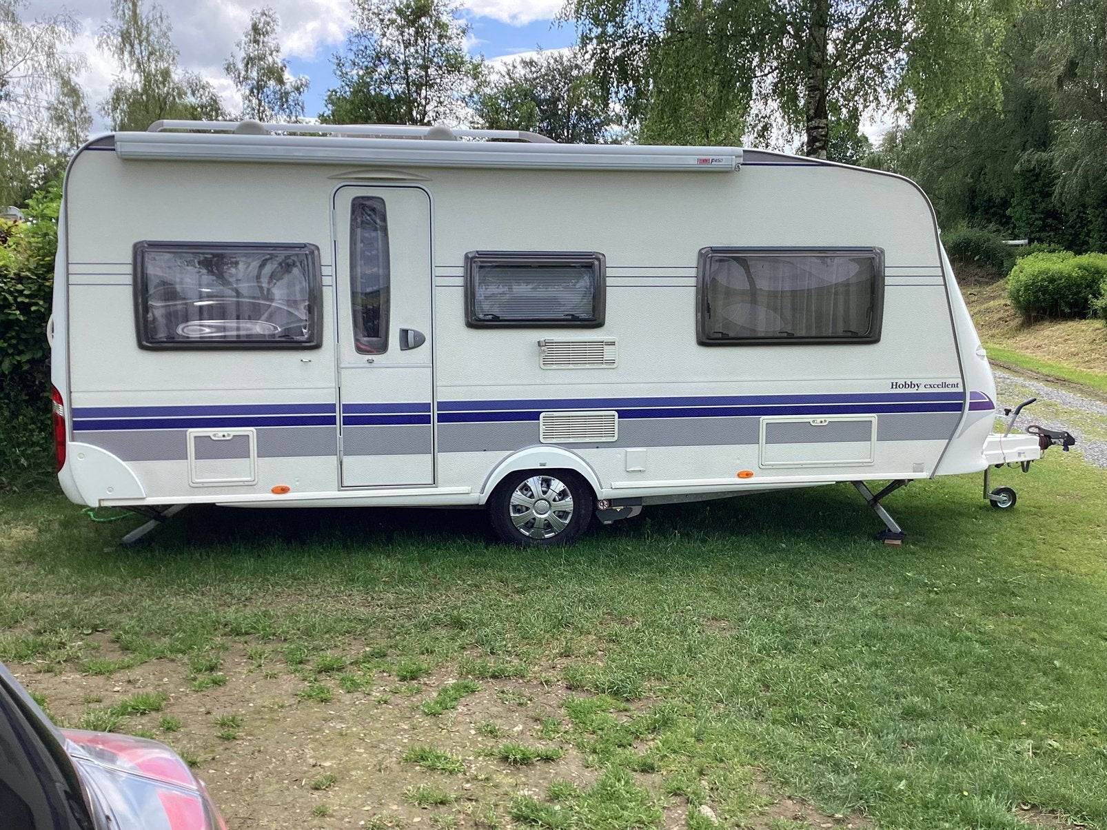 Hobby excellent caravan 495 UL 2 aparte bedden, Rondzit, Hobby, Particulier, Kachel