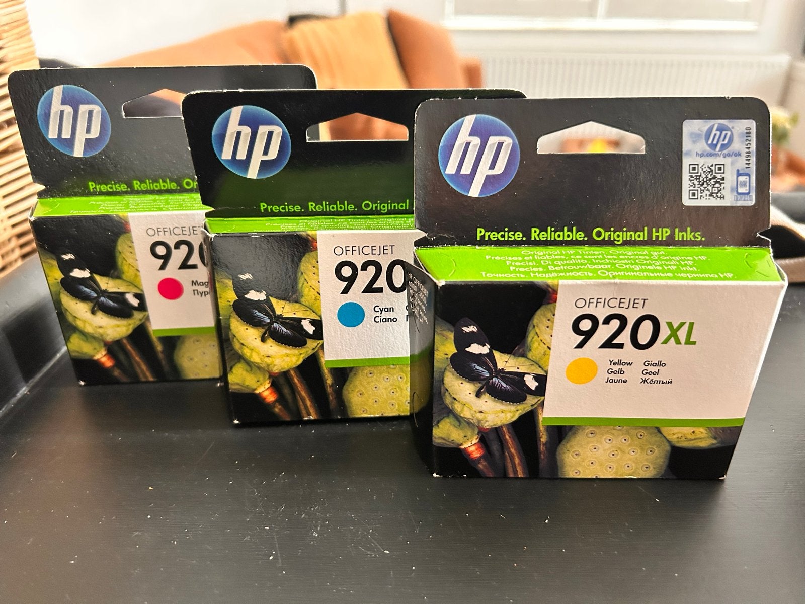 HP 920 XL Inktcartridges - Geel, Magenta, Cyaan (3 stuks), Ophalen of Verzenden, Nieuw, Cartridge
