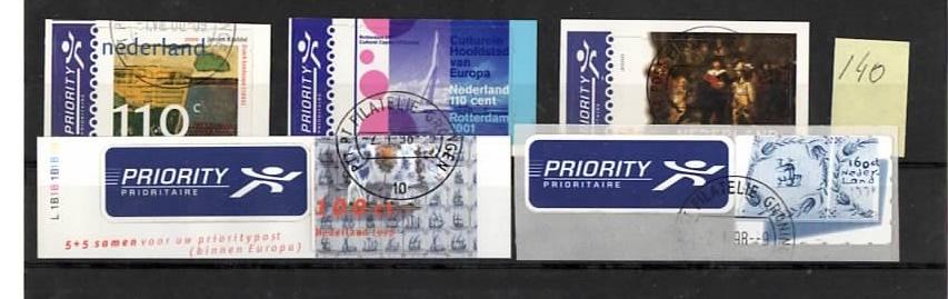 Nederland Priority 140, Verzenden, Gestempeld