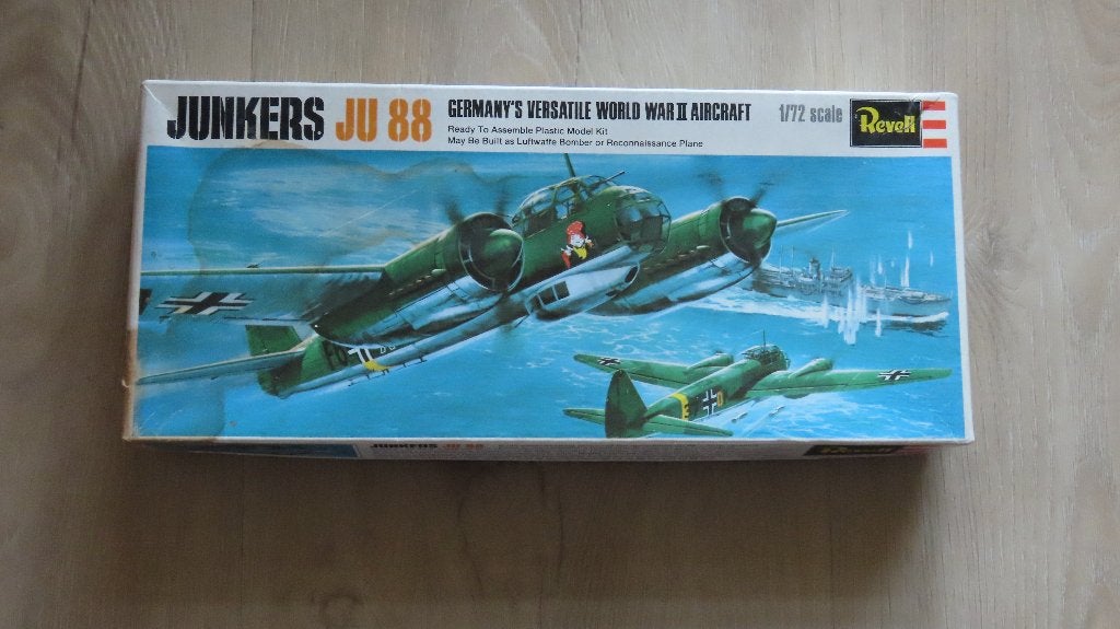 Junkers Ju-88 Revell 1/72, 1:72 tot 1:144, Revell, Ophalen of Verzenden, Zo goed als nieuw