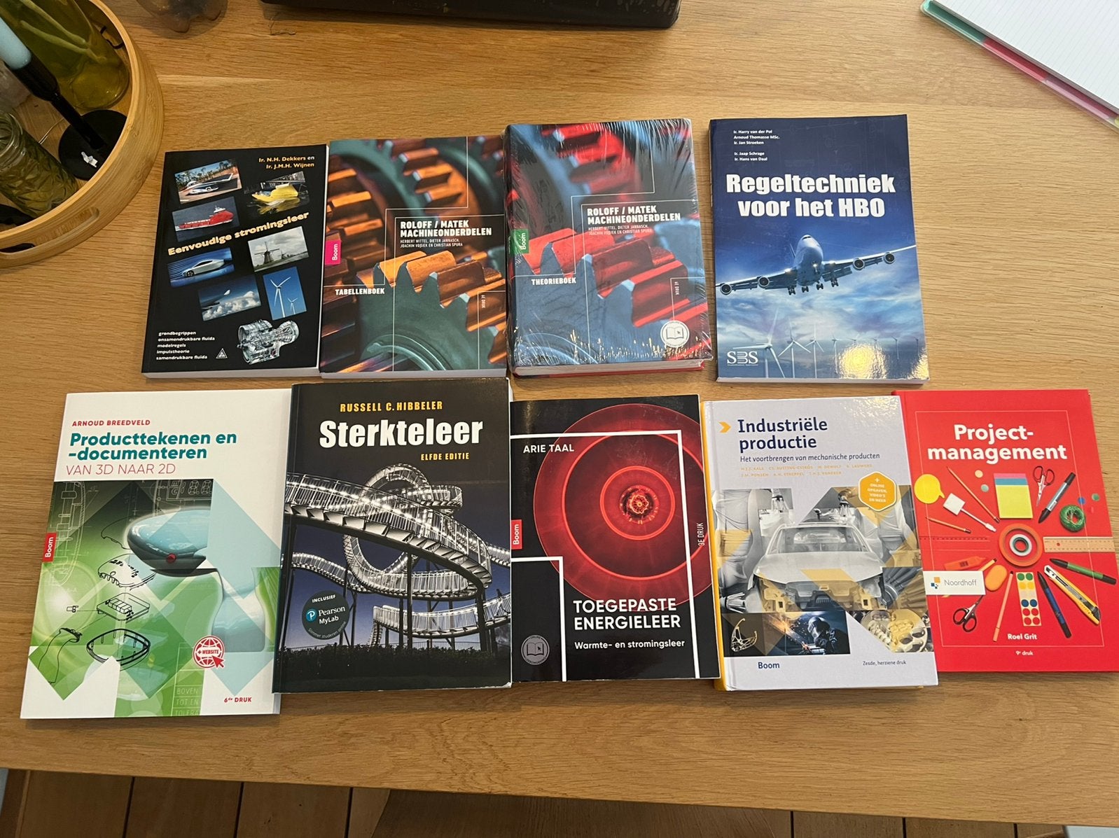 Complete boekenboekenbundel HBO Werktuigbouwkunde, Ophalen, Zo goed als nieuw, Werktuigbouwkunde