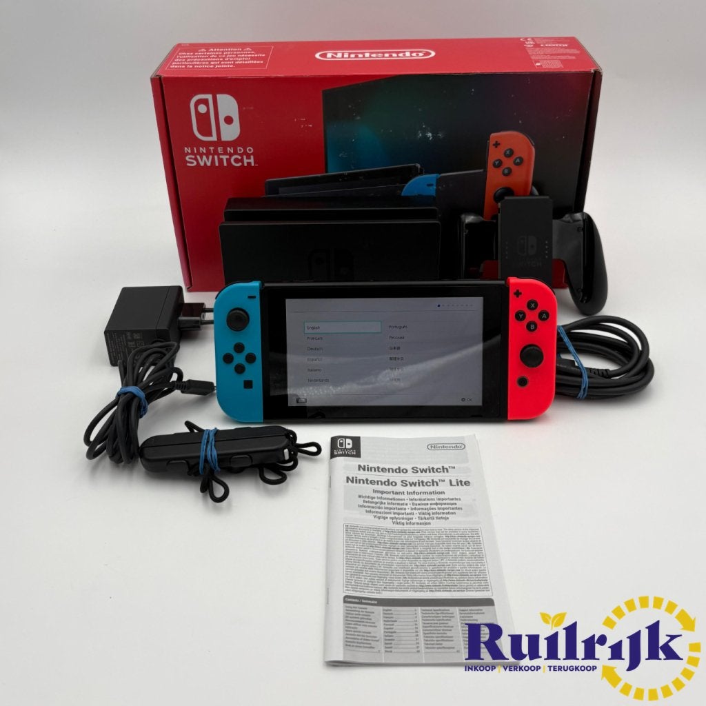 Nintendo Switch V1 Blauw Rood Compleet - Nette staat, Nintendo, Zo goed als nieuw, Support@nintendo.com, 11-1 Hokotate-cho, Kamitoba, Minami-ku
Kyoto 601-8501
Japan