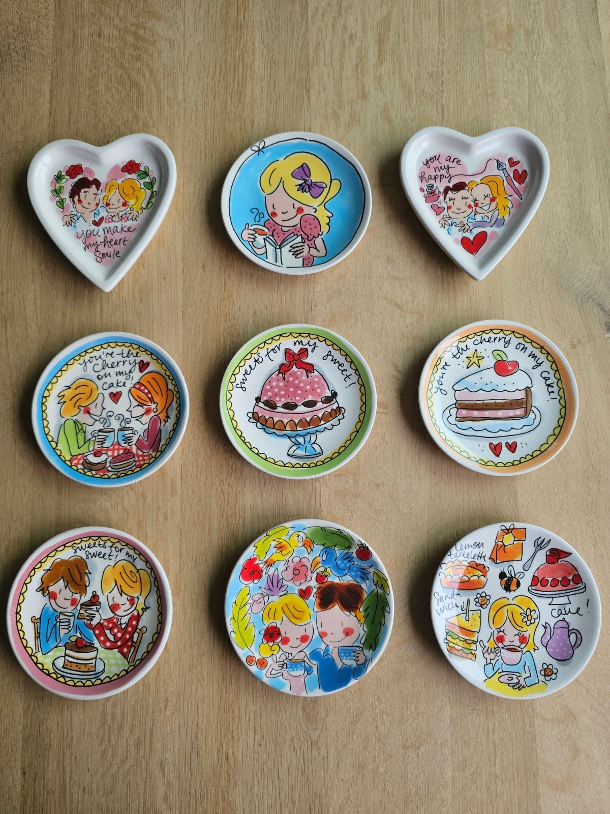 Blond Amsterdam schaaltjes petit fours, Ophalen, Zo goed als nieuw, Aardewerk, Schaal of Schalen