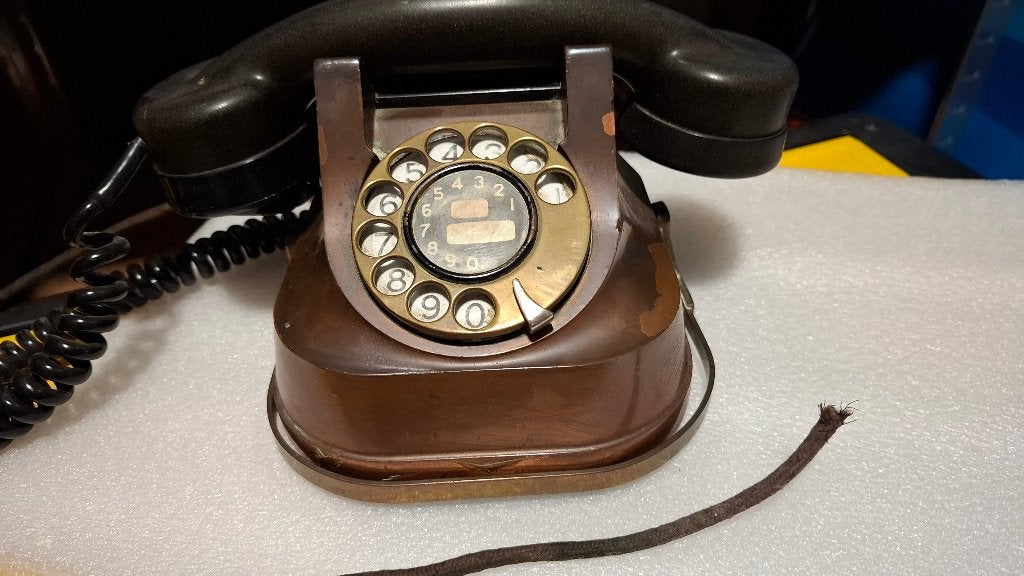 Telefoon koper, hoorn bakeliet, Ophalen of Verzenden, Huis en Inrichting
