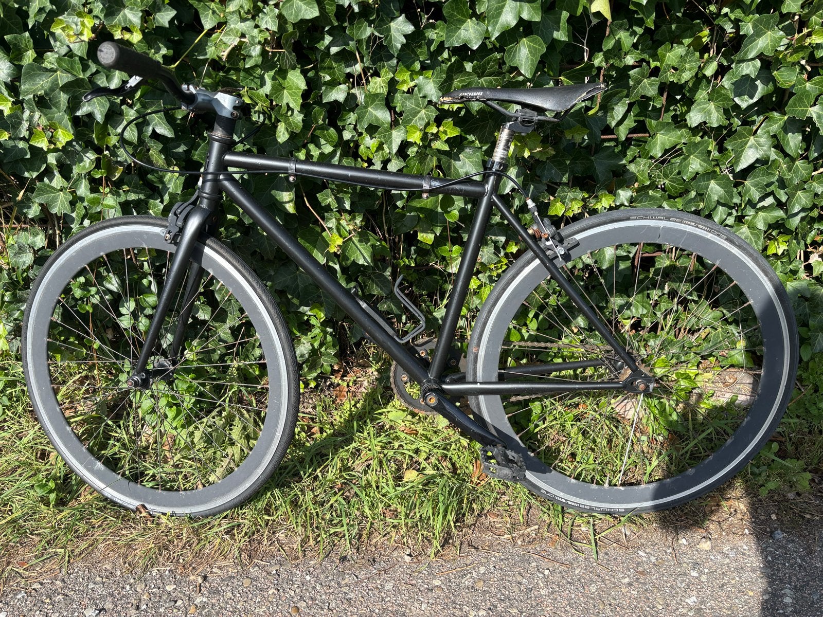 Zwarte lichtgewicht fiets - Gebruikt, goede staat, Fietsen en Brommers, Ophalen, Gebruikt, Velgrem, 20 inch of meer