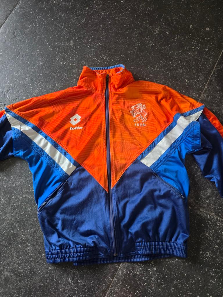 Nederlands elftal traingsjas 92 94 vintage, Ophalen of Verzenden, Overige maten, Oranje, Voetbal