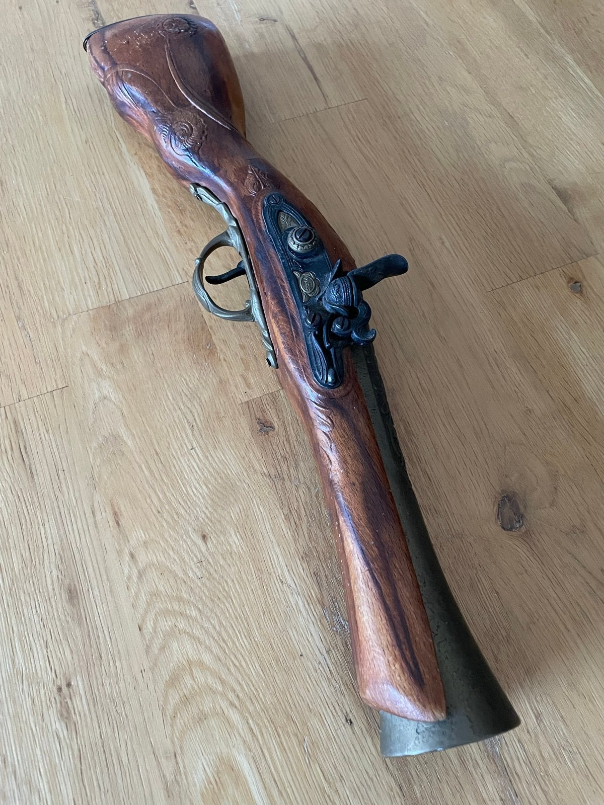 Decoratieve replica van antiek musket, Ophalen of Verzenden, Gebruikt