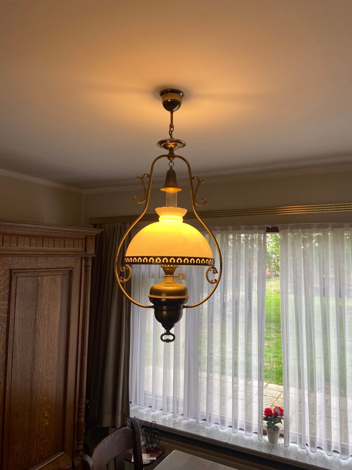 Vintage hanglamp, Ophalen, Zo goed als nieuw
