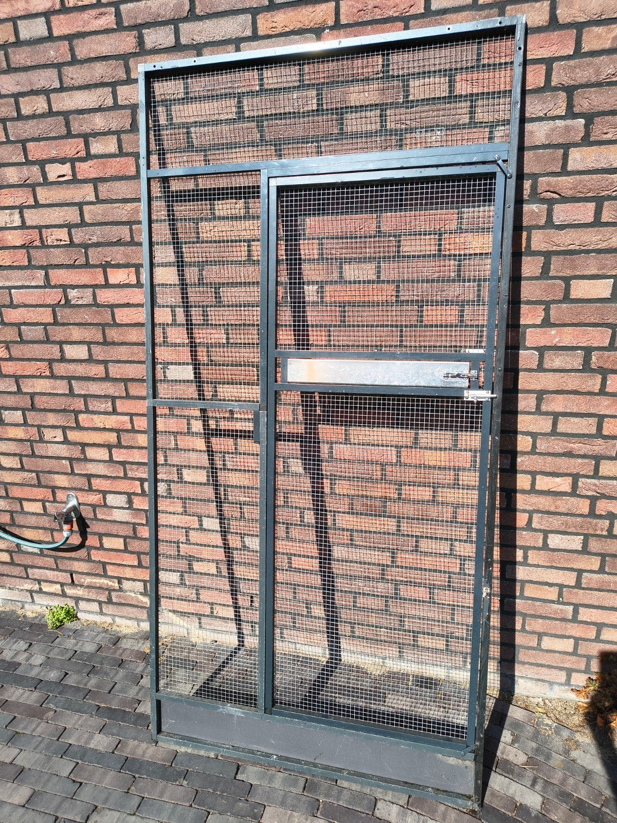volière paneel met deur en draaiplateau, Ophalen, Aluminium, Volière