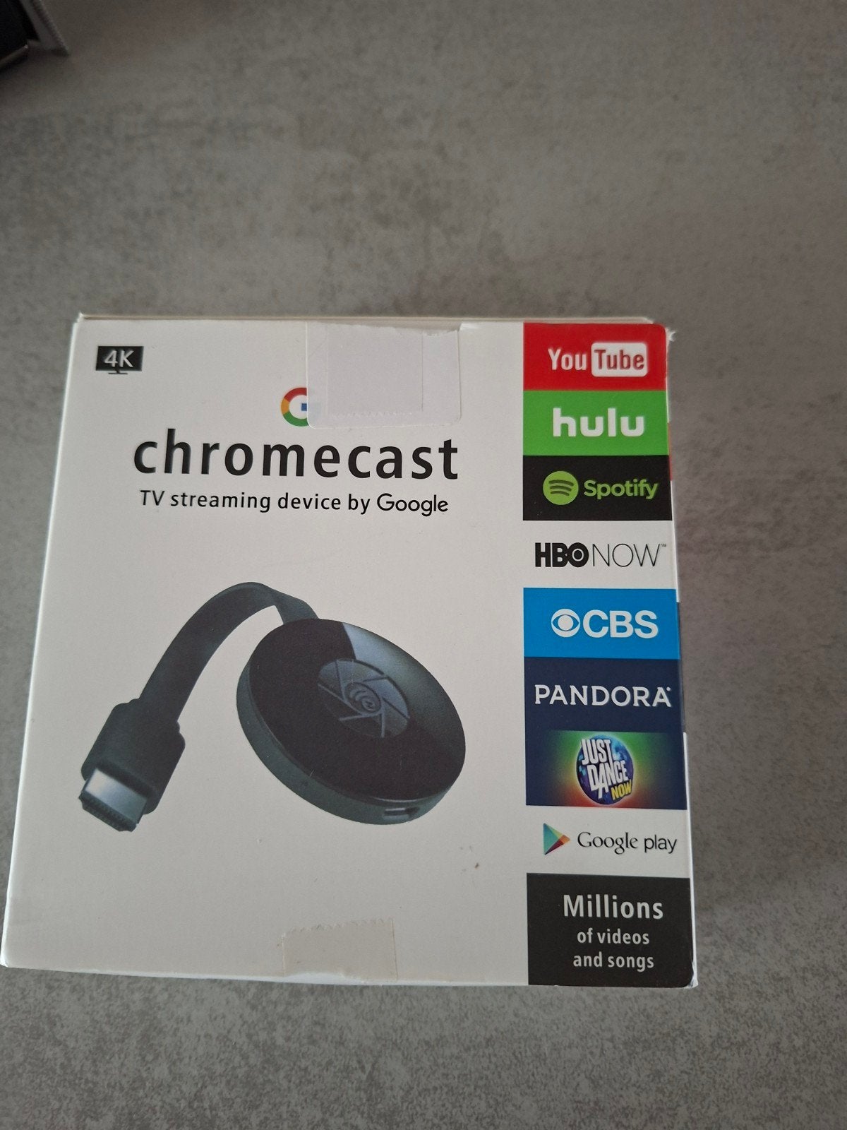 Chromecast 4K TV streaming device - Nieuw in doos, Audio, Tv en Foto, Ophalen of Verzenden, Nieuw, HDMI