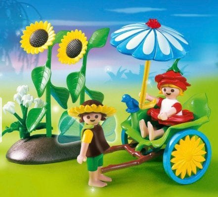 Playmobil Bloemenfee met riksja 4197, Ophalen, Gebruikt