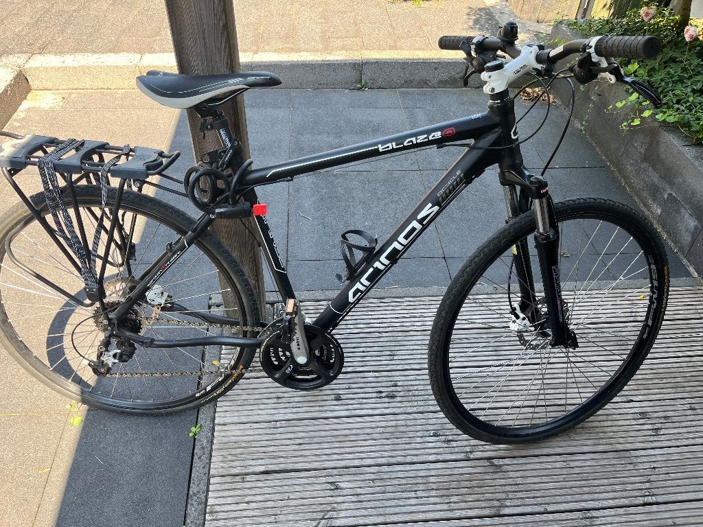 Arinos Blaze Q,  sportieve hybride fiets Shimano onderdelen, Zo goed als nieuw, Dames, 53 tot 57 cm, Ophalen