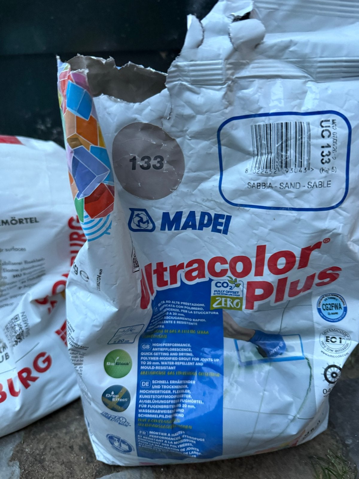 Mapei Ultracolor Plus 133 Zand Tegellijm, Ophalen, Nieuw