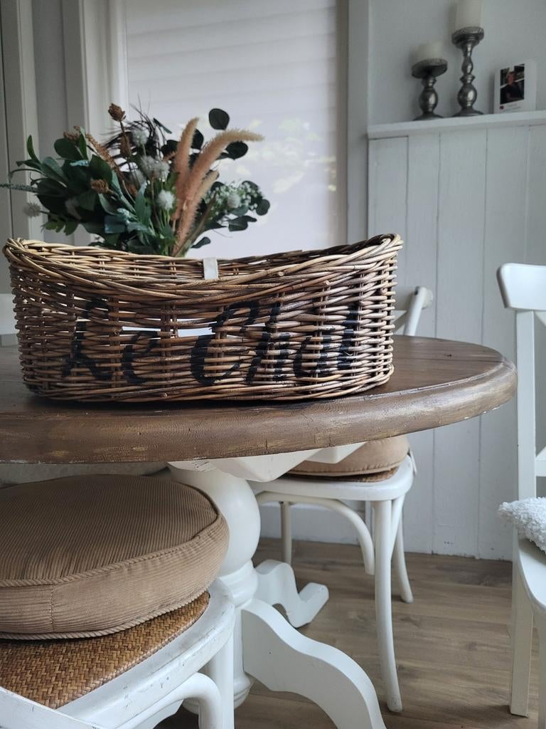 Riviera Maison rattan kattenmandje, Ophalen of Verzenden, Gebruikt, Riet