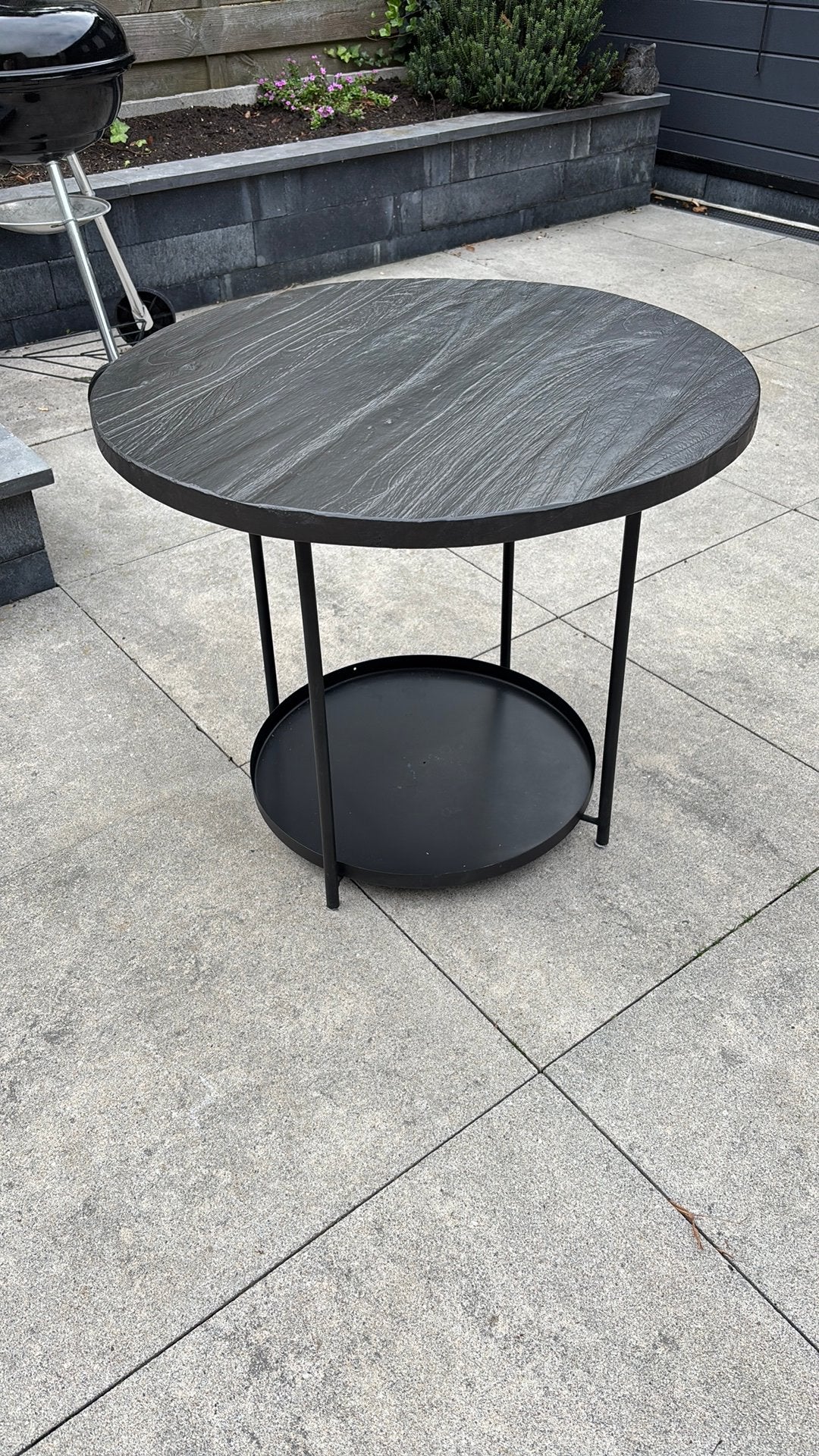 Bijzettafel/salontafel, Gebruikt, Rond, 55 tot 75 cm, Hout