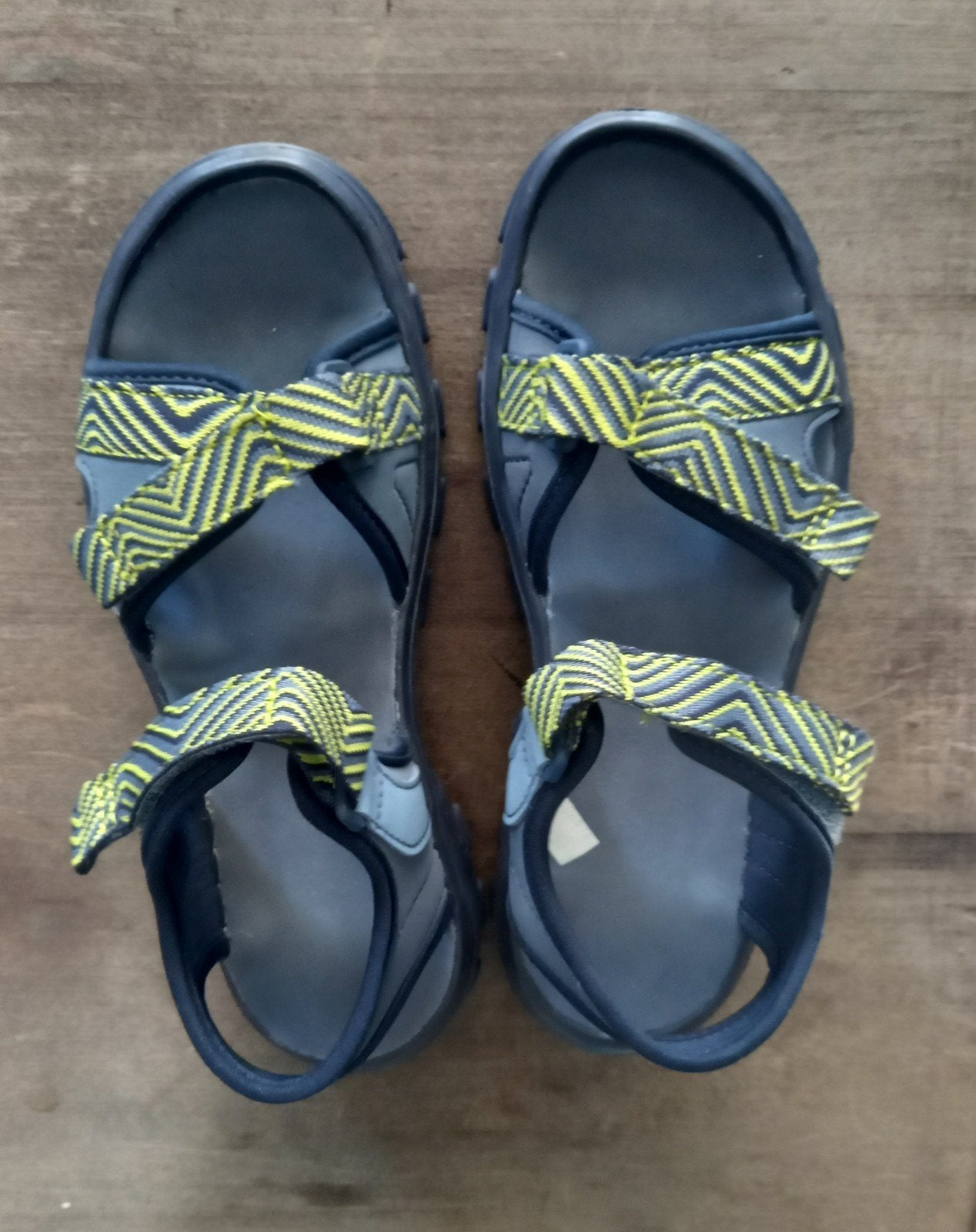 Nieuwe Quechua sandaal 36-37 blauw-lime, Ophalen of Verzenden, Nieuw, Jongen of Meisje, Schoenen