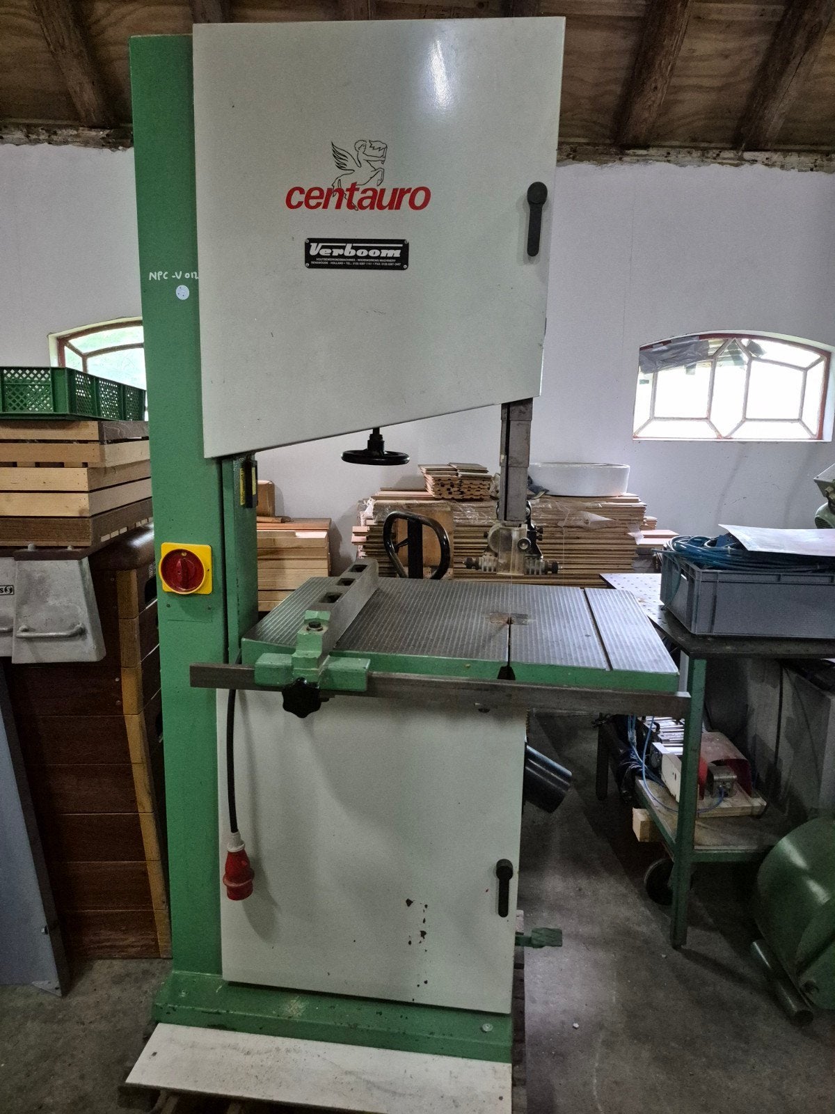 Lintzaag Centauro, Ophalen, Gebruikt, 70 mm of meer, Lintzaag