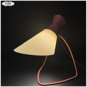 Minimalistische tafellamp Josef Hůrka Napako Lamp Bureaulamp, Gebruikt, Josef Hůrka voor Napako, 1950s, Glas, Nb