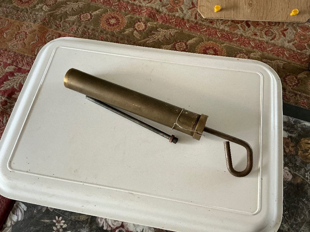 Koperen spuit zuigen en persen, Antiek en Kunst, Antiek | Gereedschap en Instrumenten, Ophalen of Verzenden