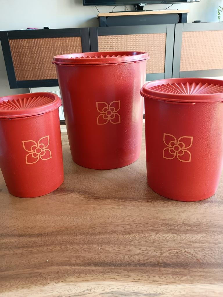 Tupperware voorraad bussen vintage, Ophalen, Gebruikt, Oranje, Overige typen