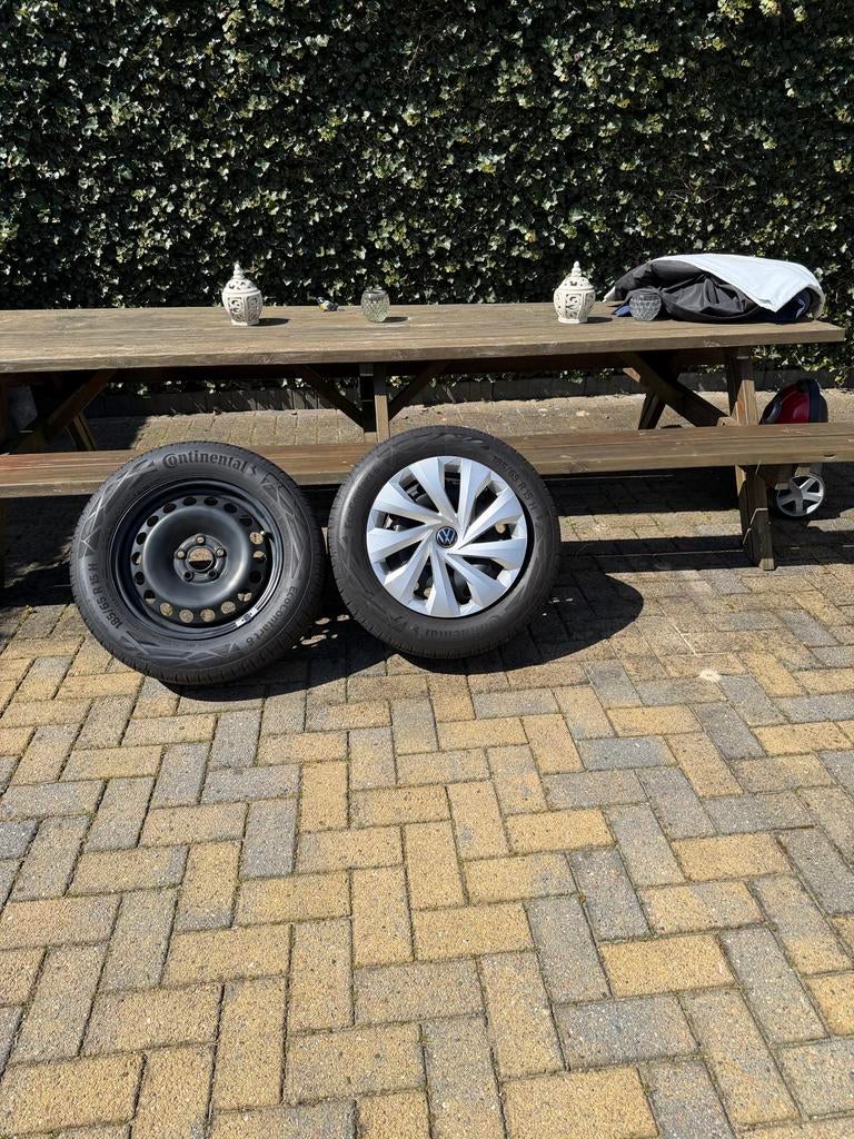 Continental EcoContact 4 zomerbanden met velgen 185/65 R15, Auto-onderdelen, Banden en Velgen, Banden en Velgen, Zomerbanden, 15 inch