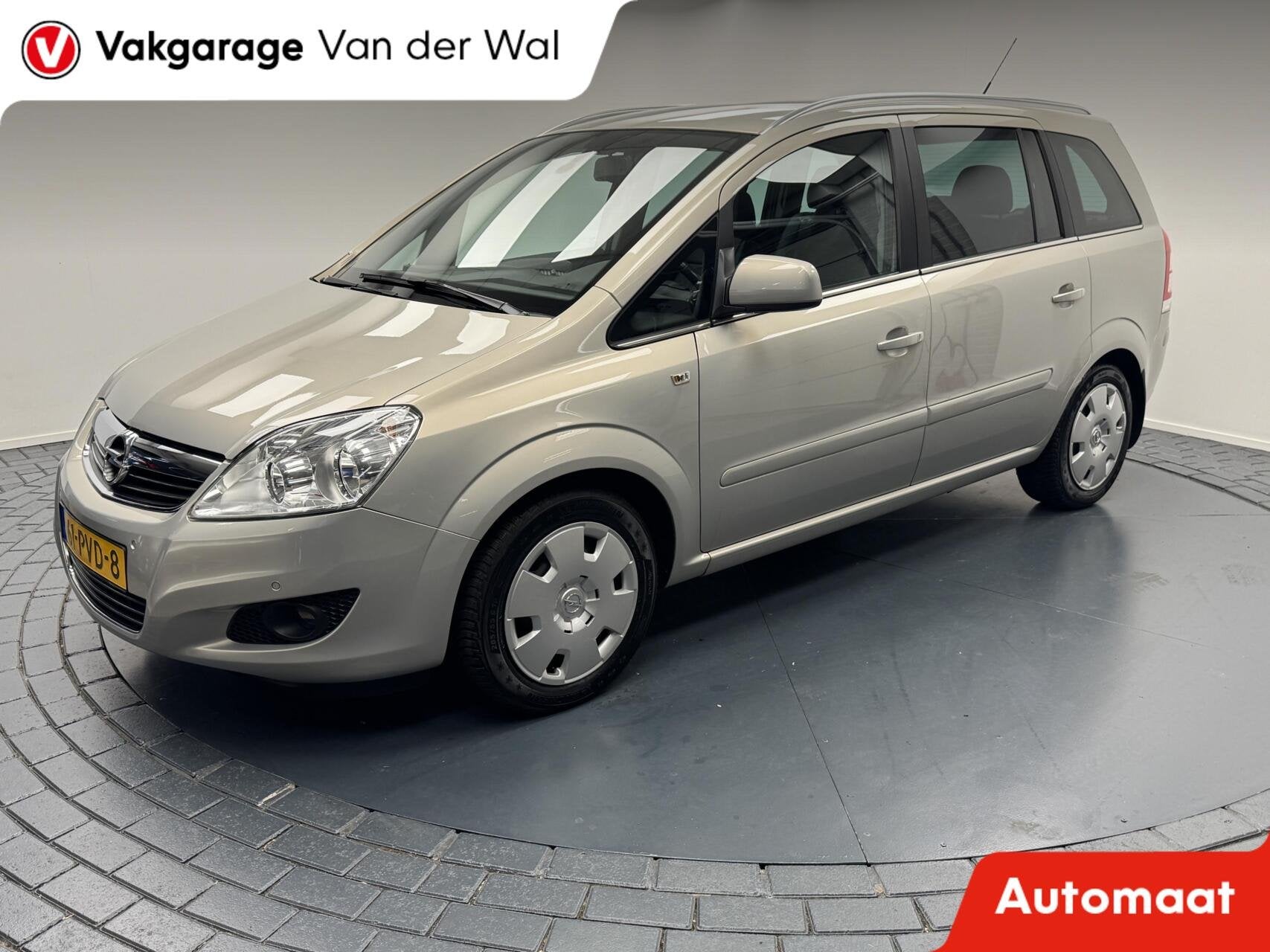 Opel Zafira 1.8i Automaat 7Pers-Navigatie-Cr.contr-Clima-Sto, Auto's, Gebruikt, 4 cilinders, Met garantie (alle), Beige
