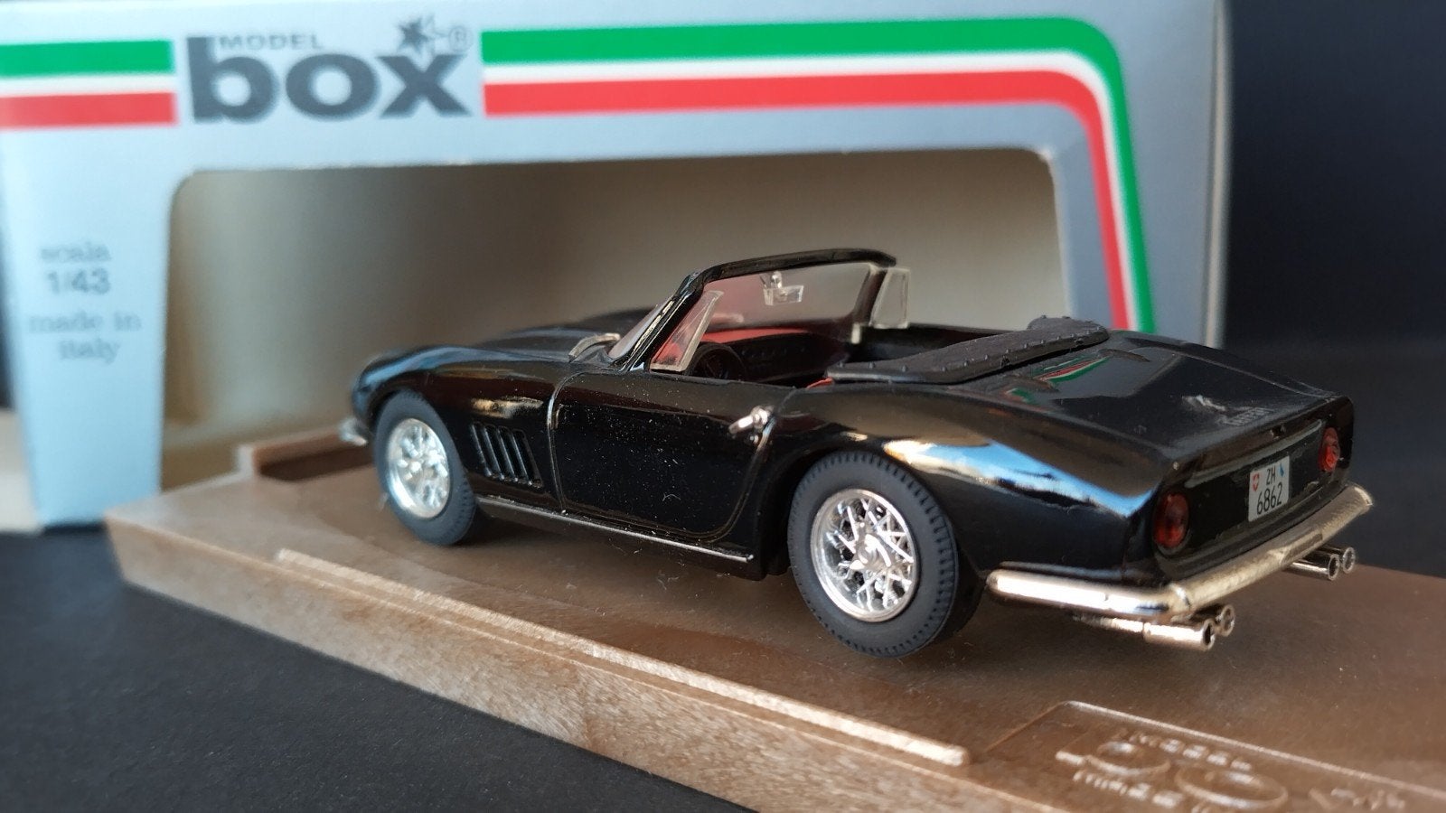 Ferrari 275 GTB Spyder Black 1:43 Box Models Pol, Overige merken, Auto, Verzenden, .