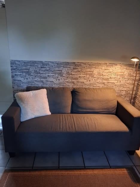 Grijs bankje, Ophalen, Gebruikt, 150 tot 200 cm, Tweepersoons