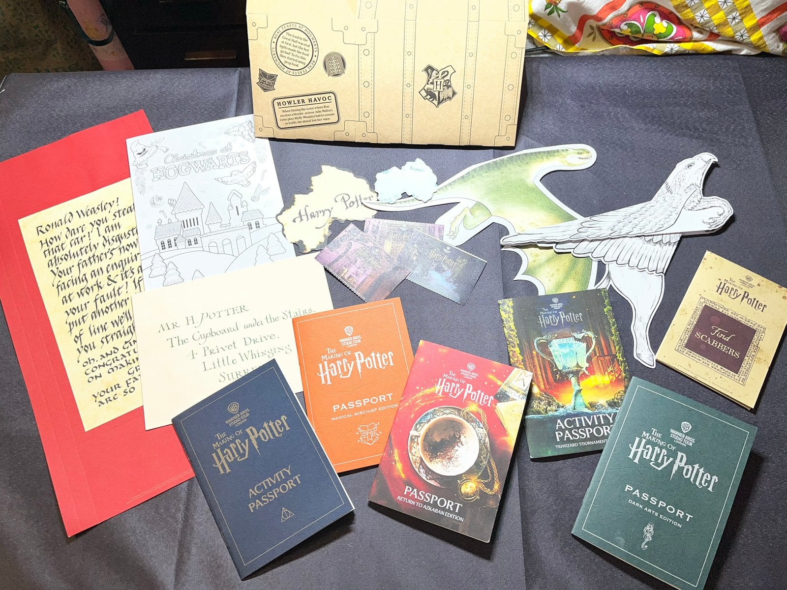 Warner Bros Harry Potter Studios paspoort draak brief howler, Ophalen of Verzenden, Nieuw, Gebruiksvoorwerp