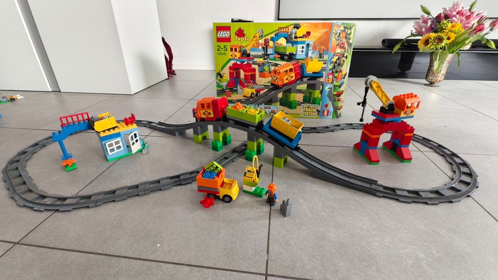 LEGO DUPLO 10508 – Luxe Treinset / Deluxe Train Set, Kinderen en Baby's, Ophalen, Zo goed als nieuw, Duplo