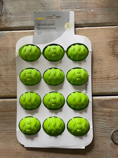Siliconen Bakvorm paasei. 12 stuks. NIEUW., Ophalen, Nieuw