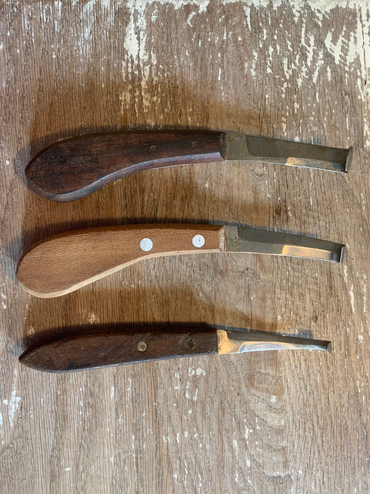 Drie hoefmessen, Ophalen of Verzenden