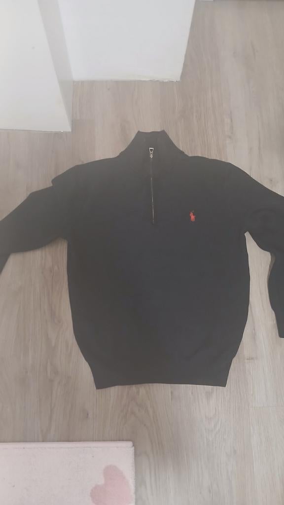 Ralph Lauren Zip-up Trui - Klassiek & Comfortabel, Ophalen, Maat 48/50 (M), Zwart, Ralph Lauren