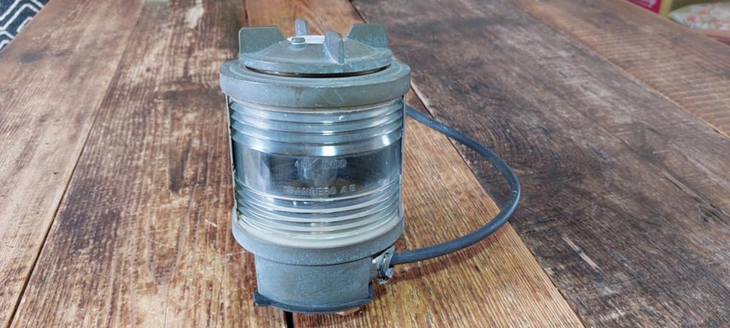 Koperen scheepslamp Tranberg heklicht navigatielicht, Ophalen of Verzenden