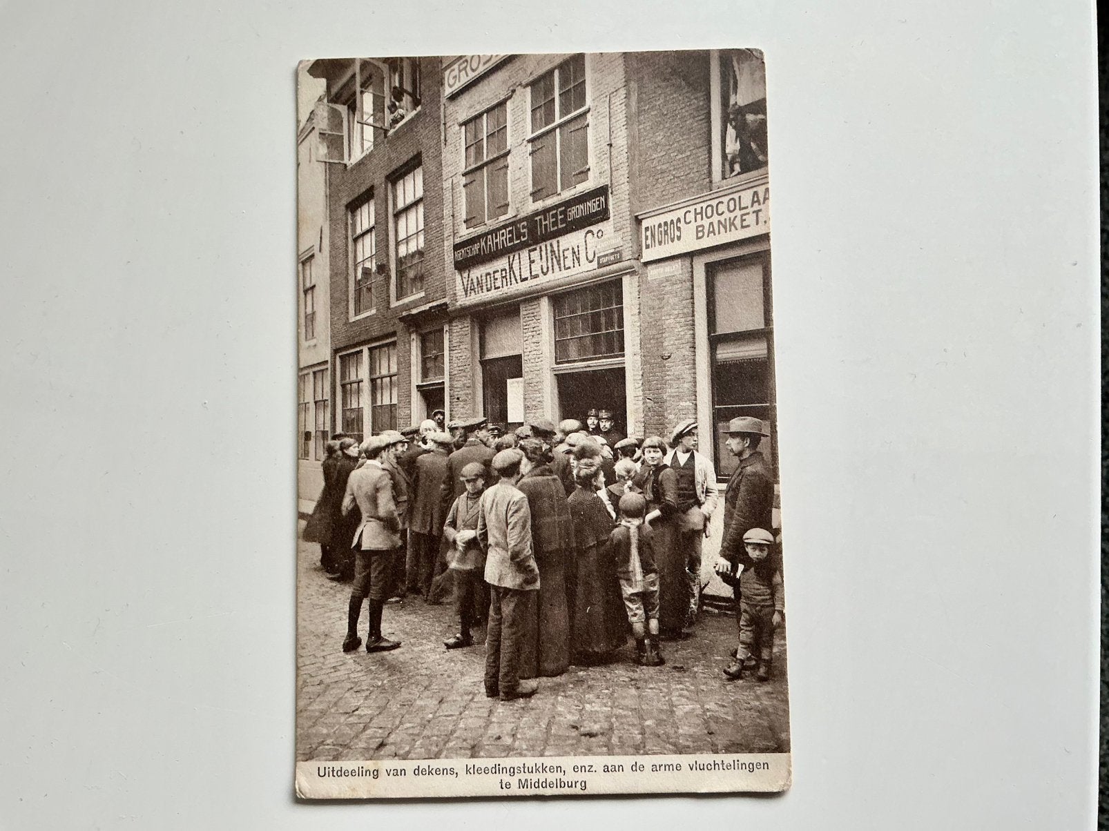 Middelburg hoek Reigerstr./ Korte Delft vluchtelingen Belgie, Ophalen of Verzenden, Voor 1920, Ongelopen, Zeeland
