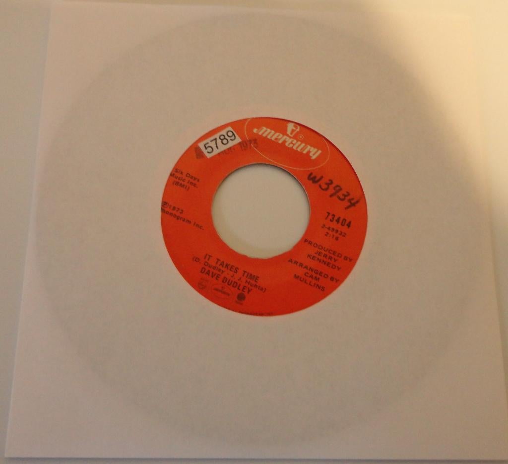 Dave Dudley > It takes time, Gebruikt, 7 inch, Single, Ophalen of Verzenden