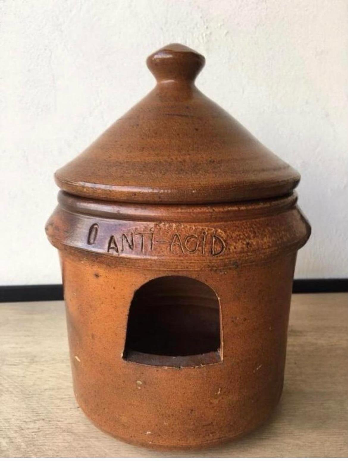 Oude Terracotta Waxinelichtjes Decoratie anti-acid pot, Ophalen, Overige materialen, Bruin, Zo goed als nieuw