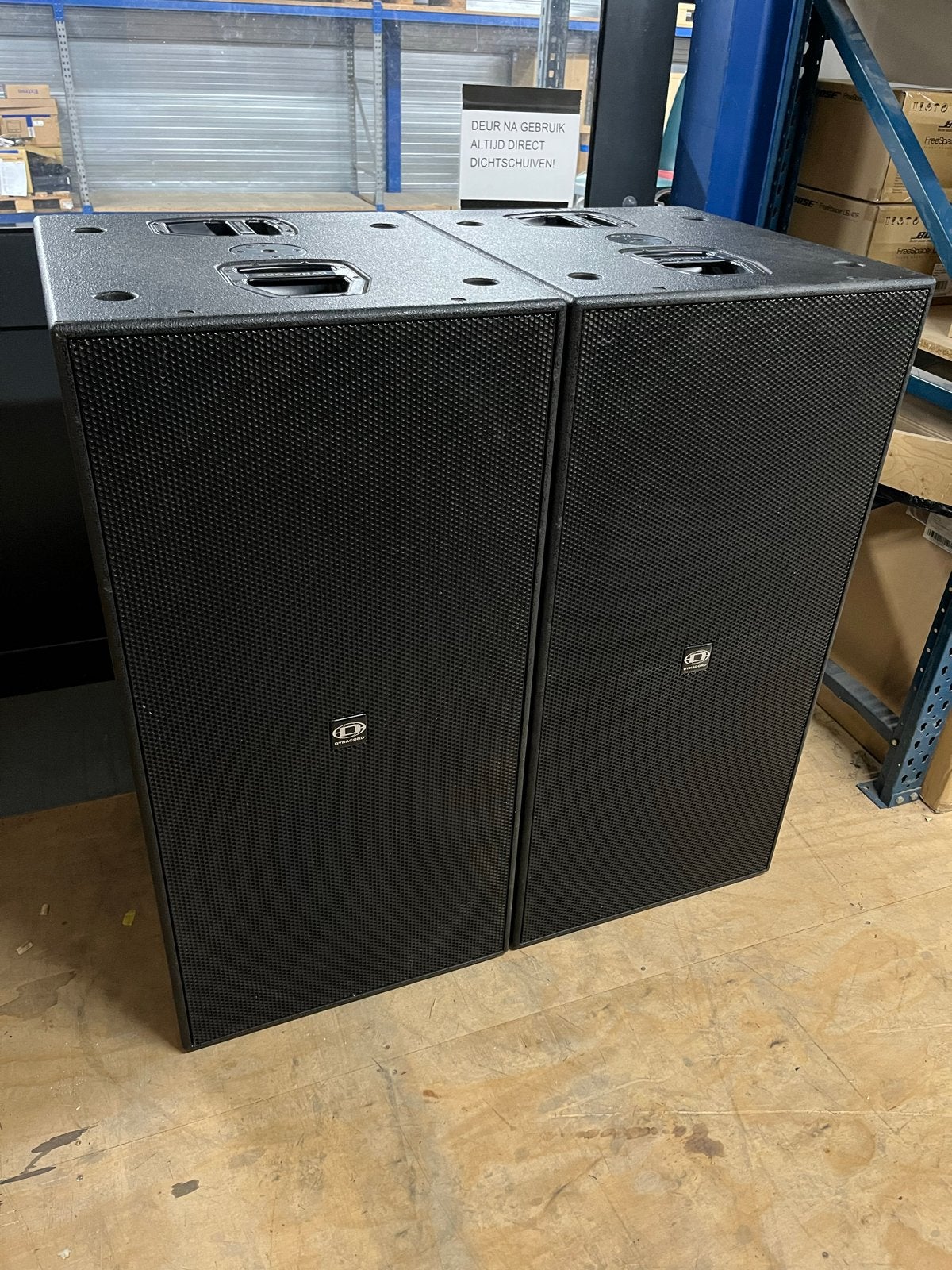 Dynacord Variline SUB28 subwoofer set - Zeer nette staat, Audio, Tv en Foto, Overige merken, Gebruikt, Subwoofer, Ophalen of Verzenden