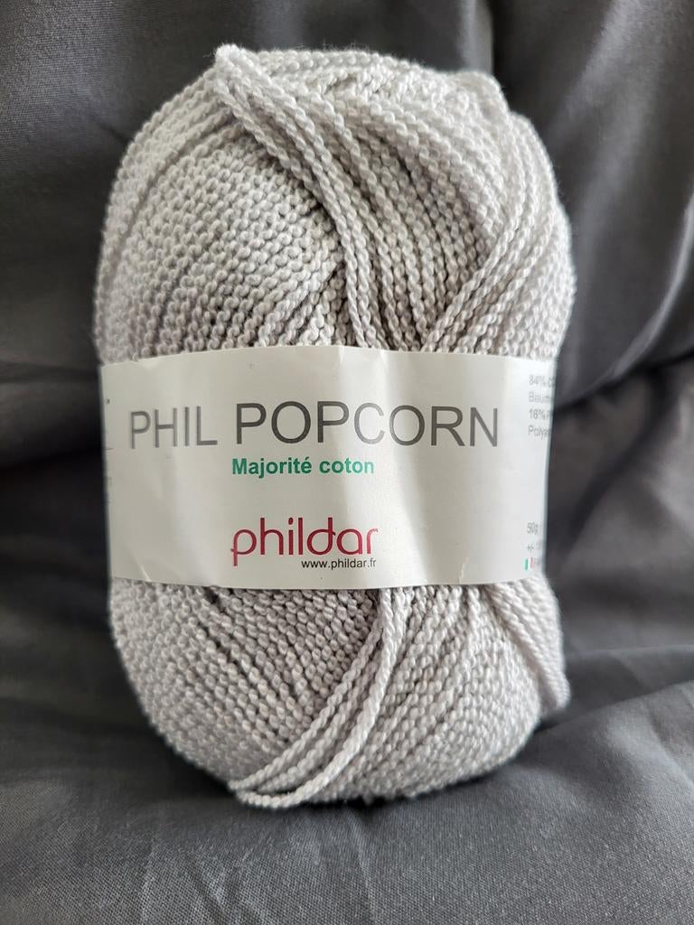 Te koop: 7 nieuwe bollen Phil Popcorn, Ophalen of Verzenden, Nieuw, Breien of Haken, Wol of Garen