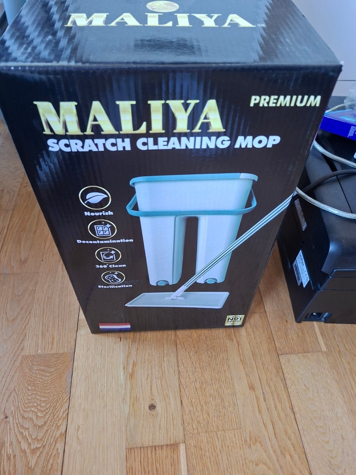 MALIYA Premium Scratch Cleaning Mop met emmer, Ophalen, Mop of Dweil