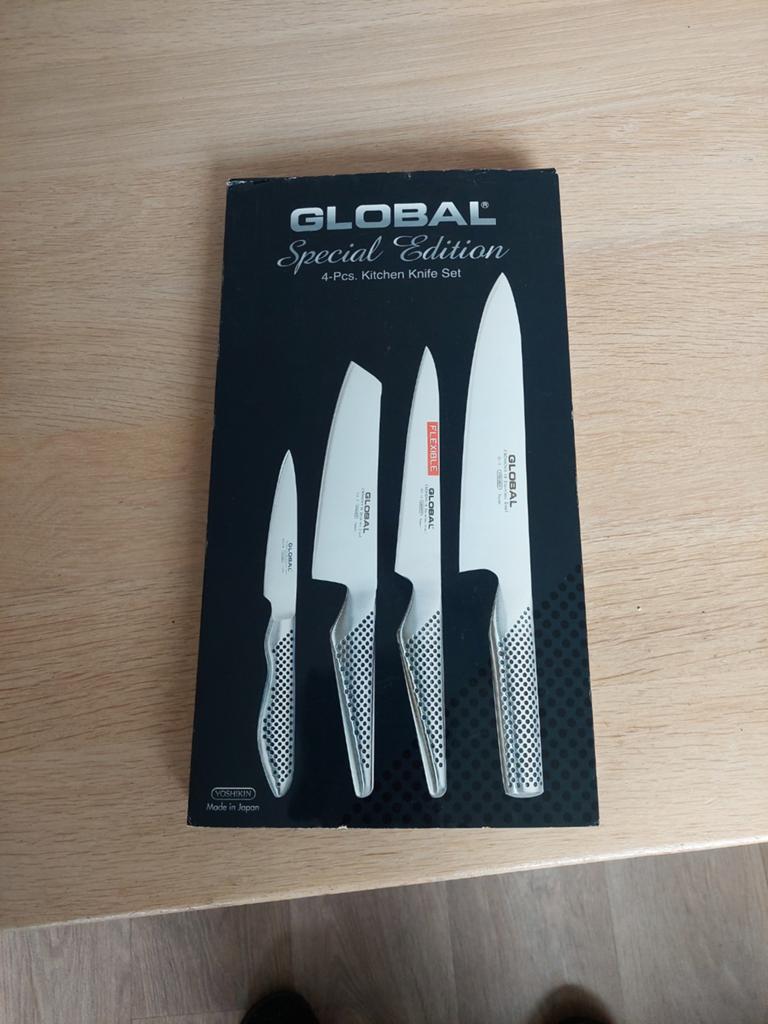 Global Messenset limetid Edition - 4-delig, Ophalen, Overige typen, Metaal, Overige merken