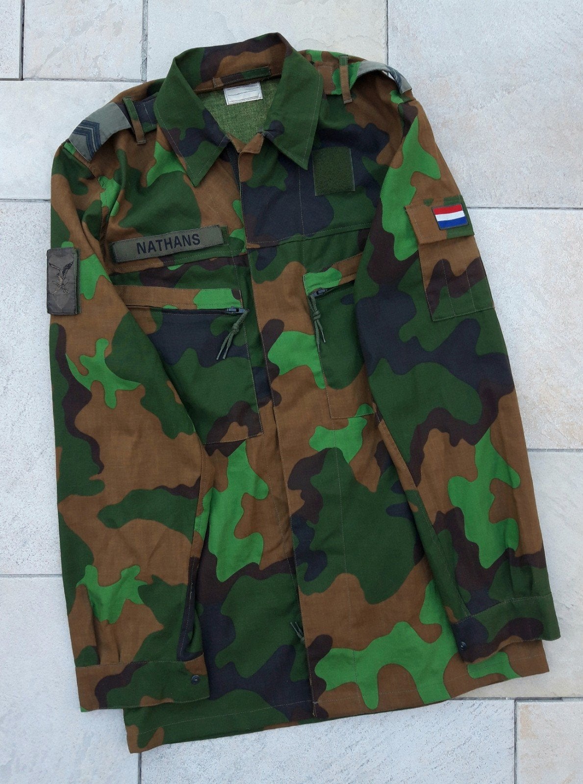 Jungletenue Luchtmobiele Brigade, Verzamelen, Verzenden, Landmacht, Nederland, Kleding of Schoenen