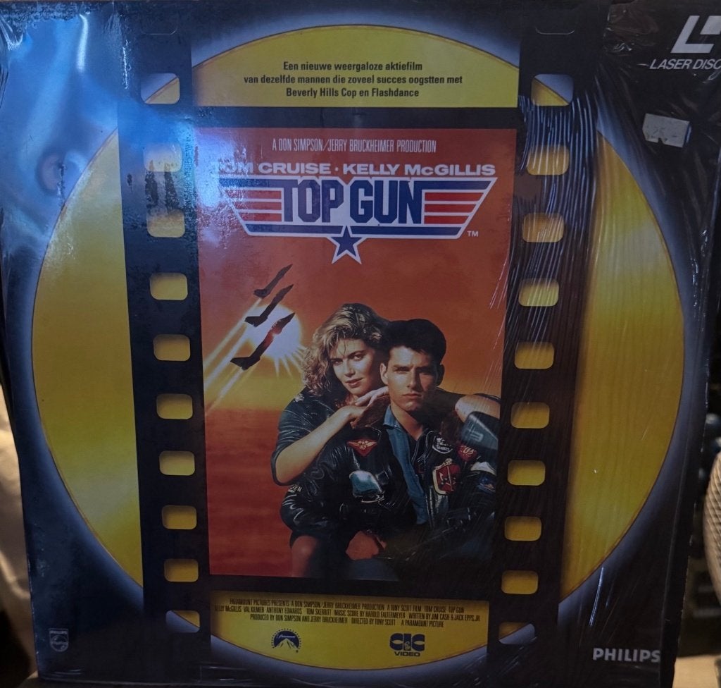 Top Gun LaserDisc PAL NL – Geseald, Ophalen, Nieuw, Film, Overige typen