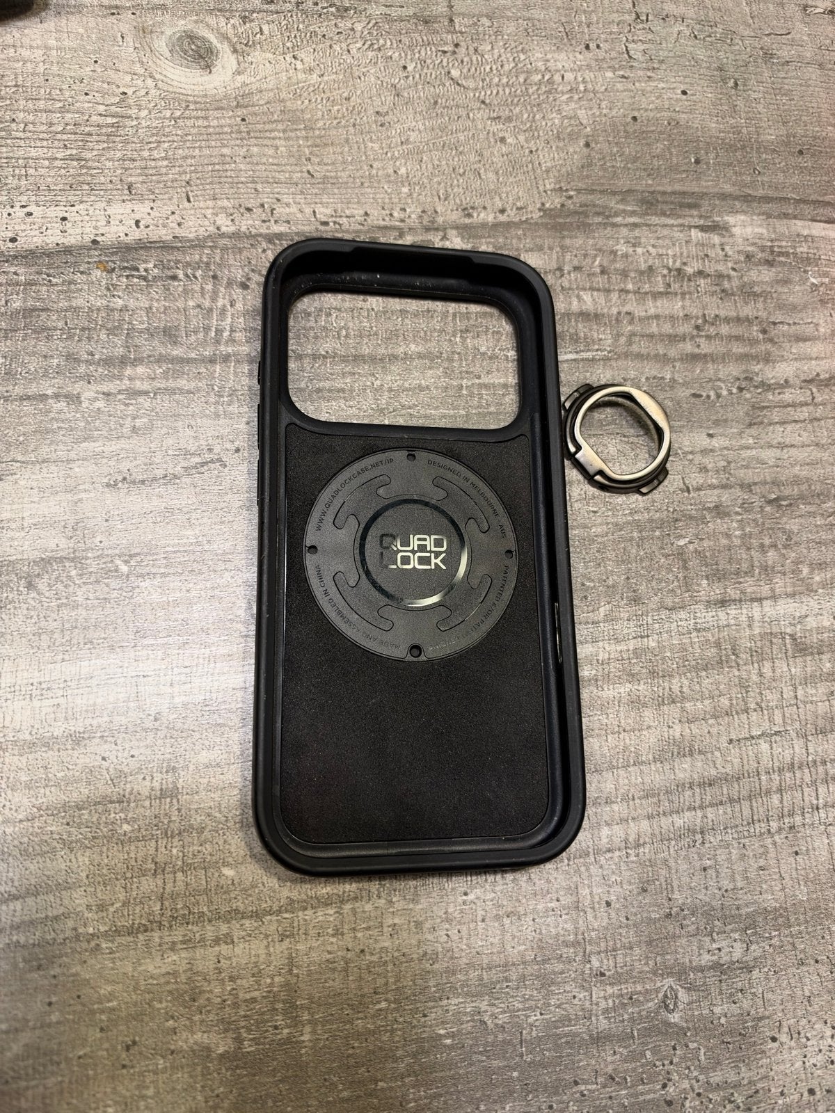 Quad Lock Hoesje voor iPhone 18 Pro - Zwart, Kunststof, Zwart, Quad Lock, Hoesje of Tasje